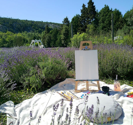 Atelier de peinture à l'acrylique dans la lavanderais